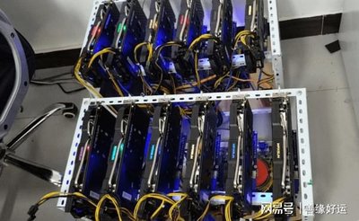 A large mining farm facility with numerous mining rigs installed